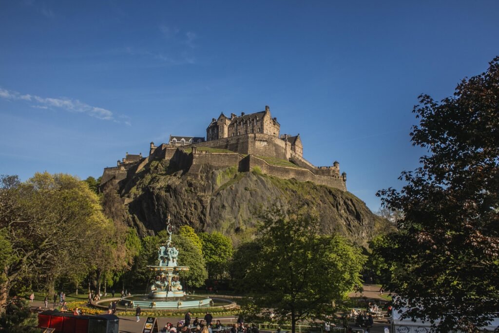 Edinburgh Castle on top of Castle Rock